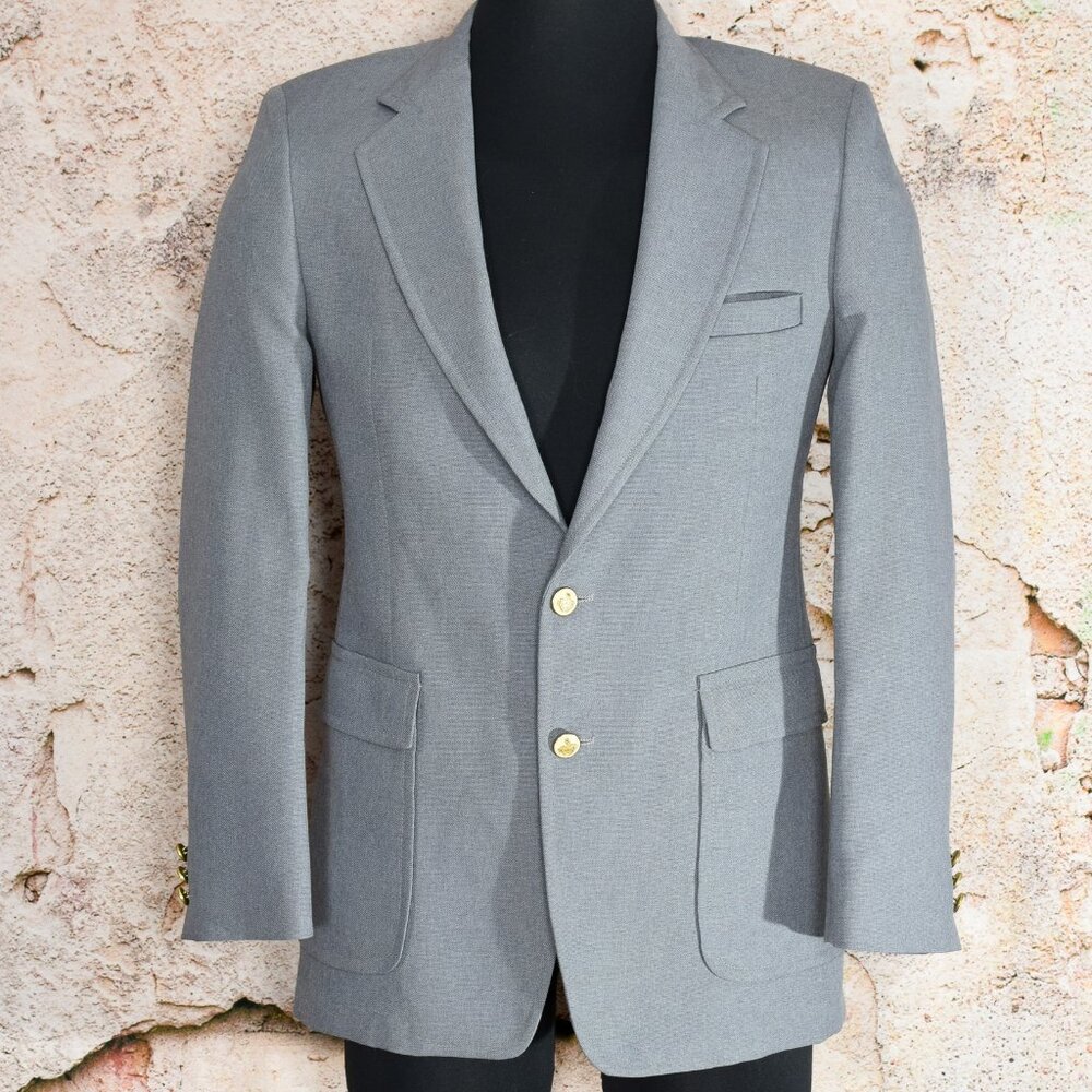 Vintage Men's 70s The Knack Grey Blazer